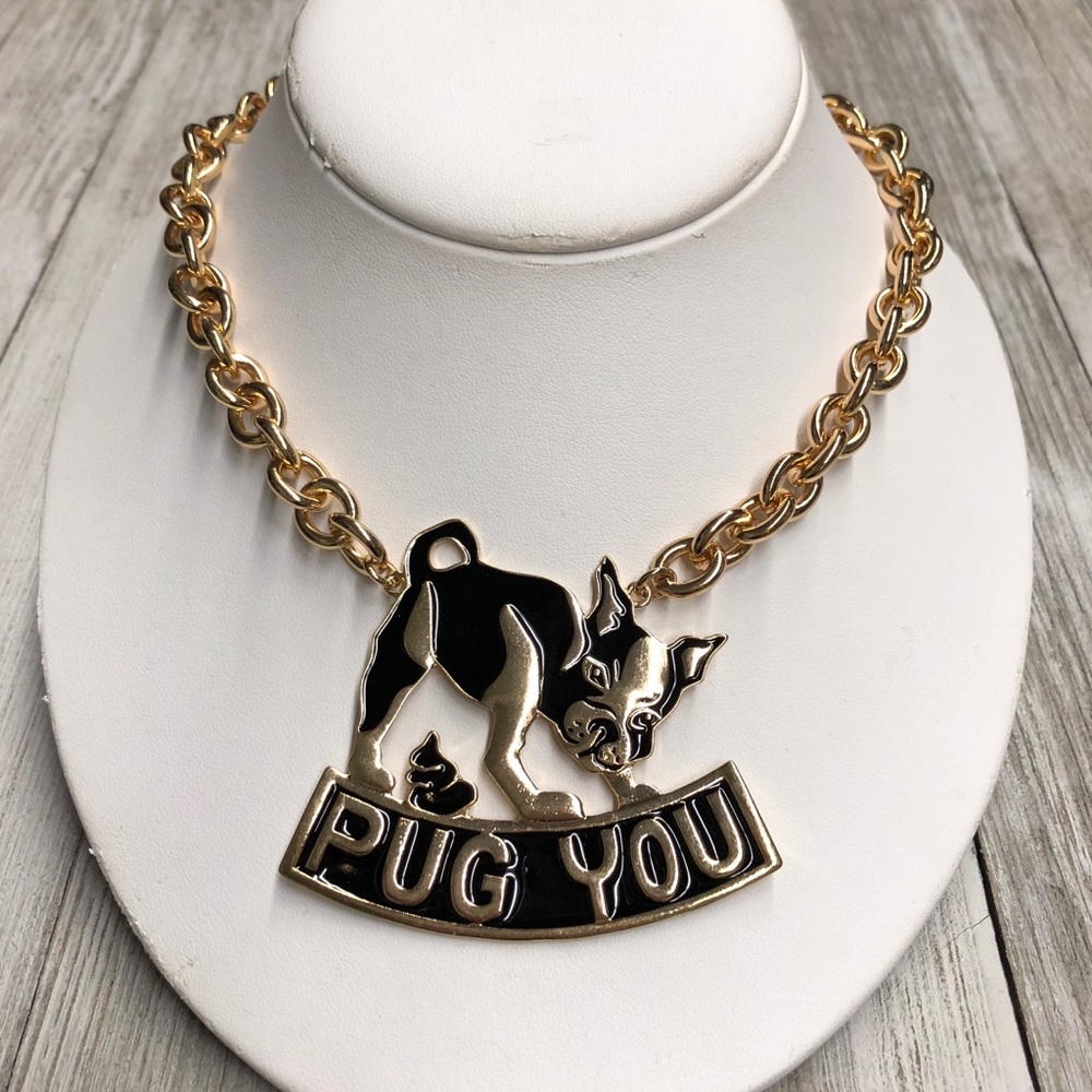 “Pug You” Necklace and Earrings Set